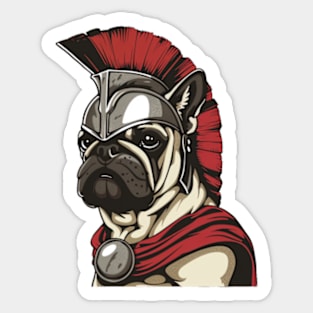 Spartan Strength Pug Sticker